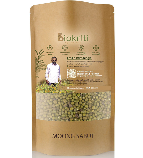 Biokriti Moong Sabut Whole Moong Green Gram Dal G Organic Store